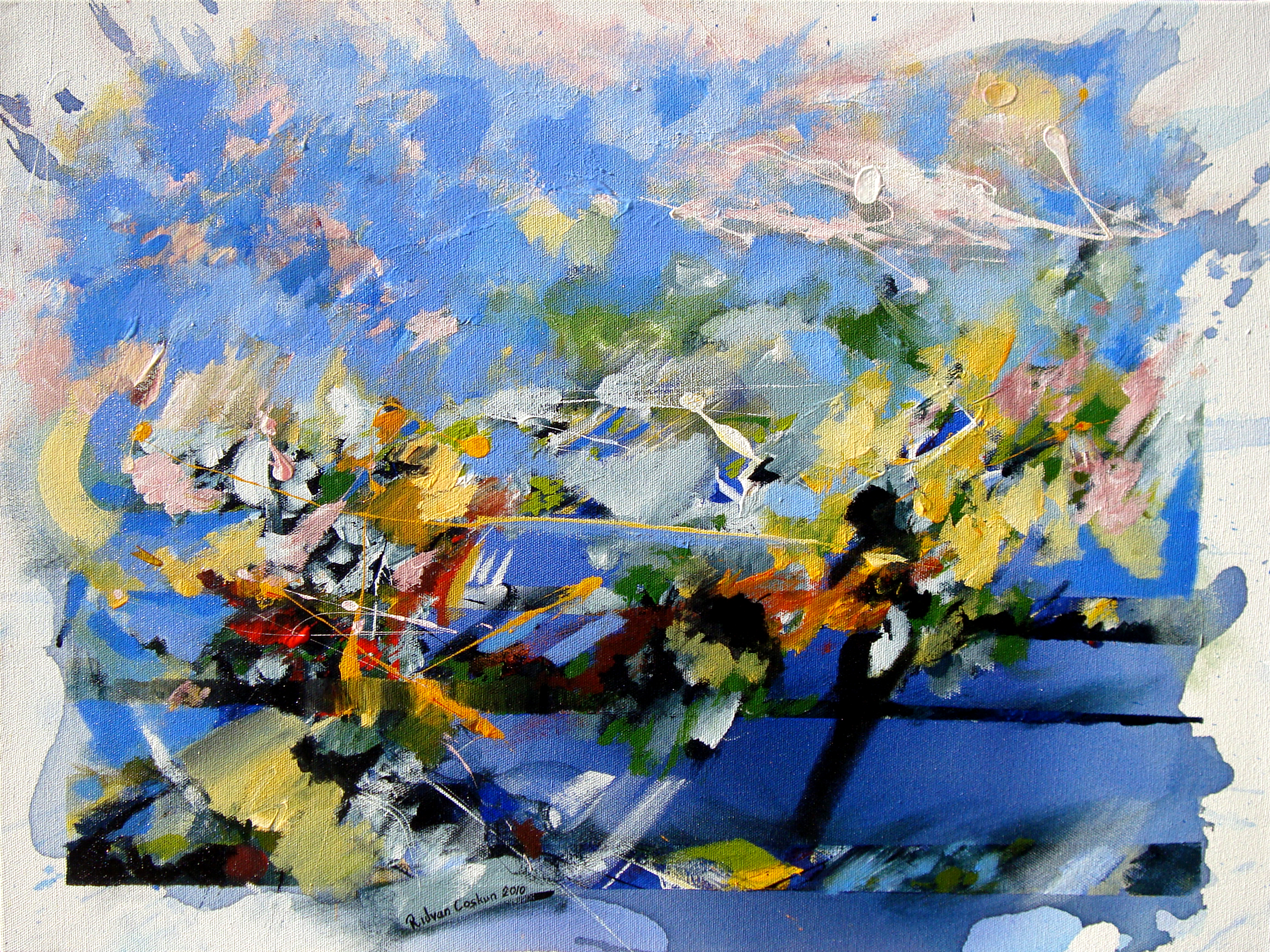 Tuval Üzerine Akrilik 'İp' 50x60cm 2010